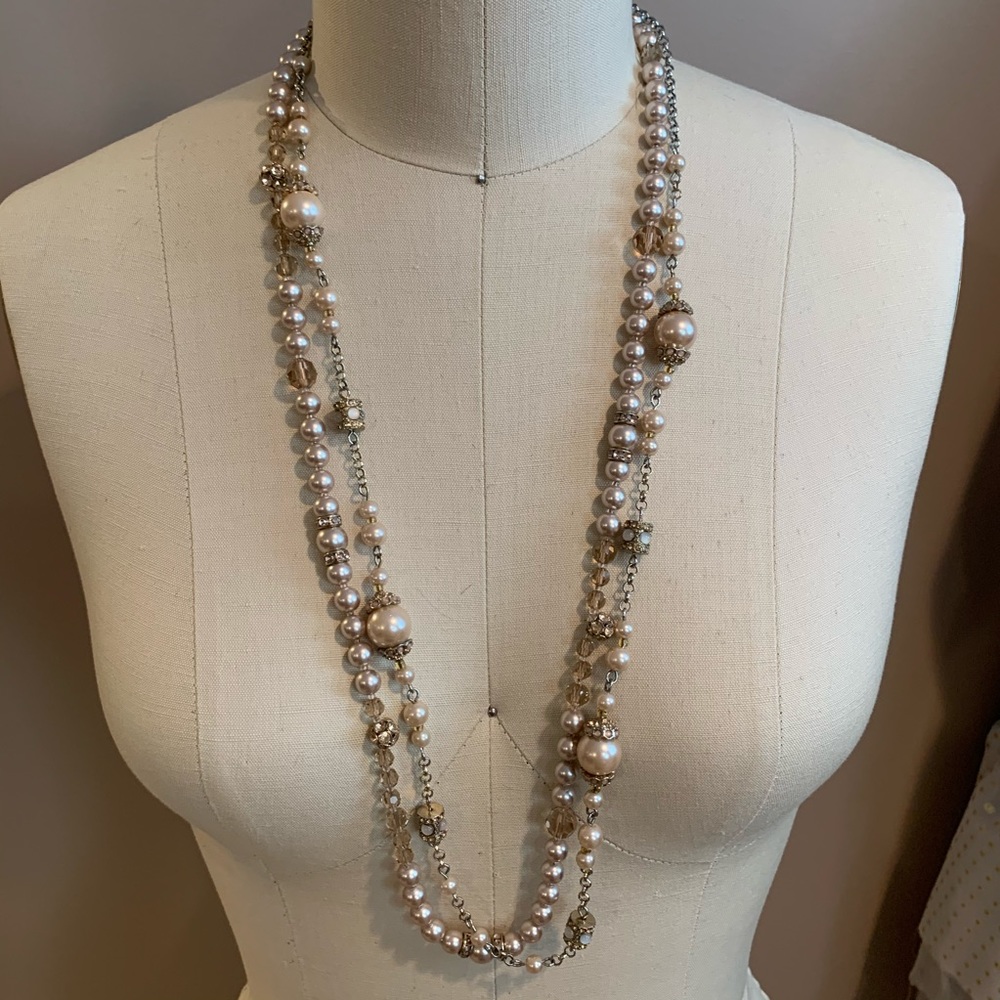 Banana republic Pearl statement necklaces